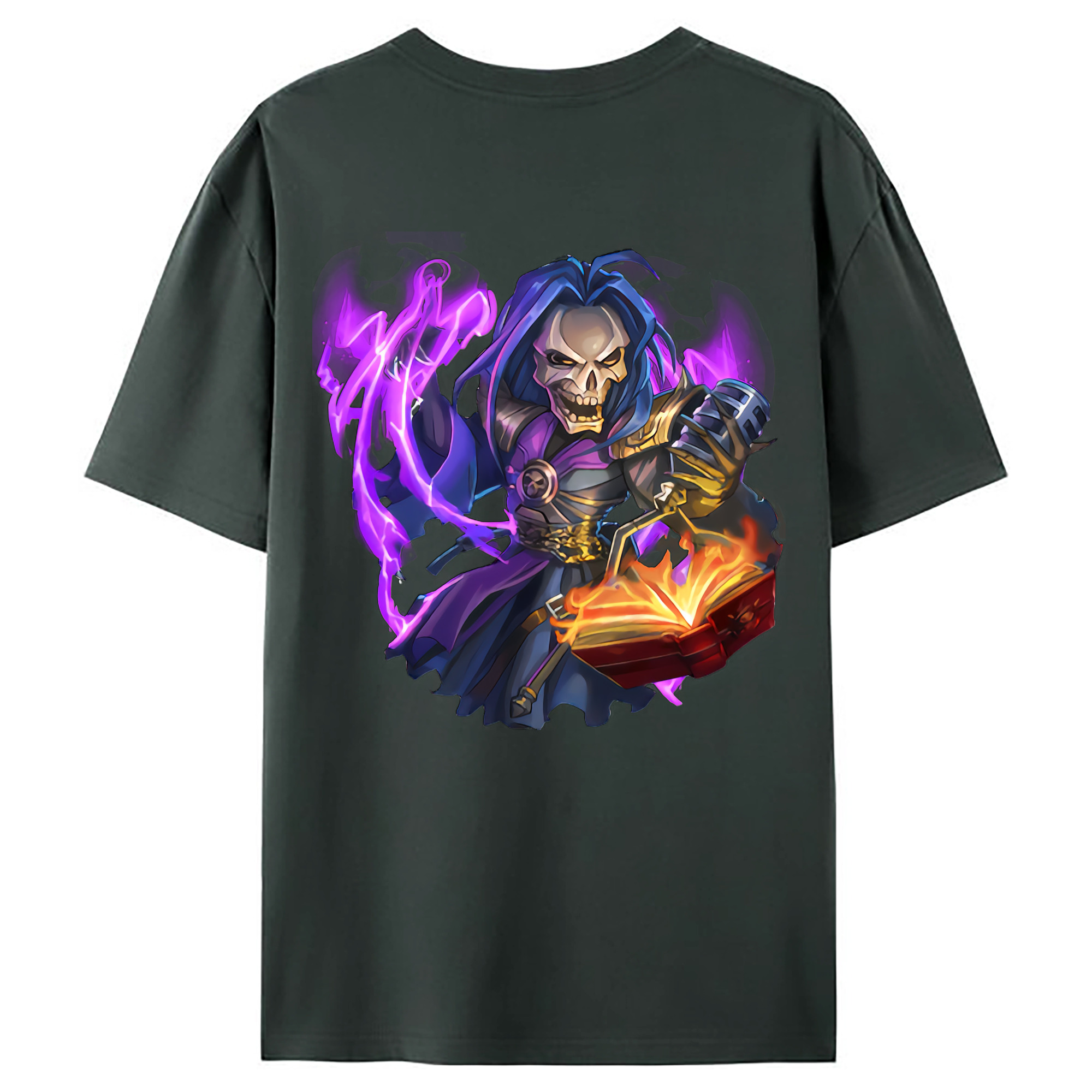 （画像用） リーグ・オブ・レジェンド League of Legends LOL 綿100％ メンズ半袖Tシャツ（バックプリント） 通気性